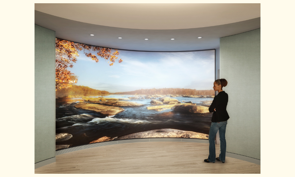 Nov. 2023 - The Healing Space opened in the VCU Health Adult Outpatient Pavilion as a tranquil space for Massey and other patients and their families to find respite and tranquility between cancer outpatient and other services.