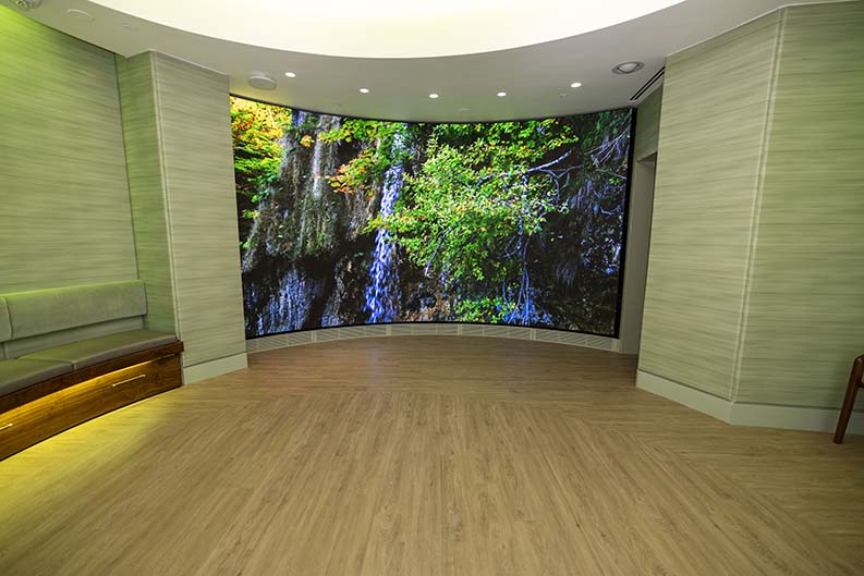 healing space video wall