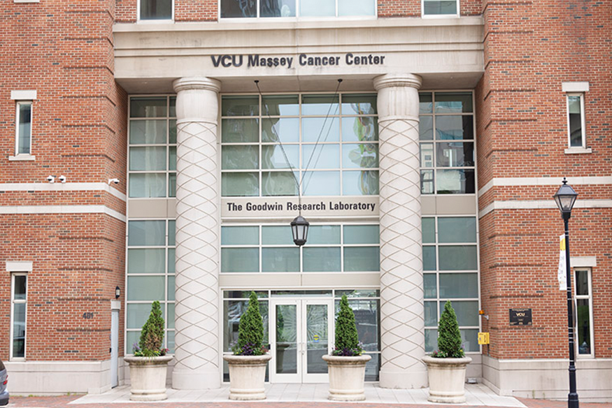 Facade of VCU Massey Cancer Center's Goodwin Research Laboratory