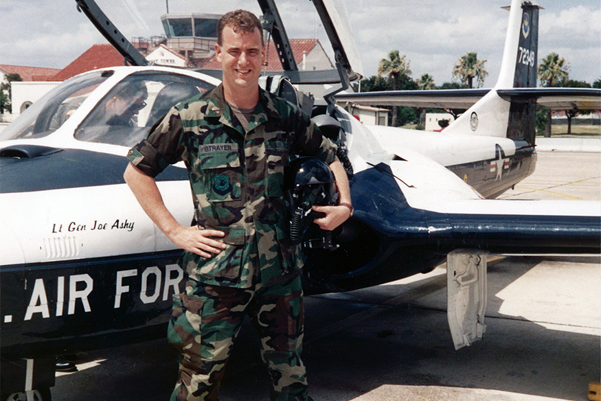 Scott Strayer during military-civilian residency at Scott Air Force Base in Illinois