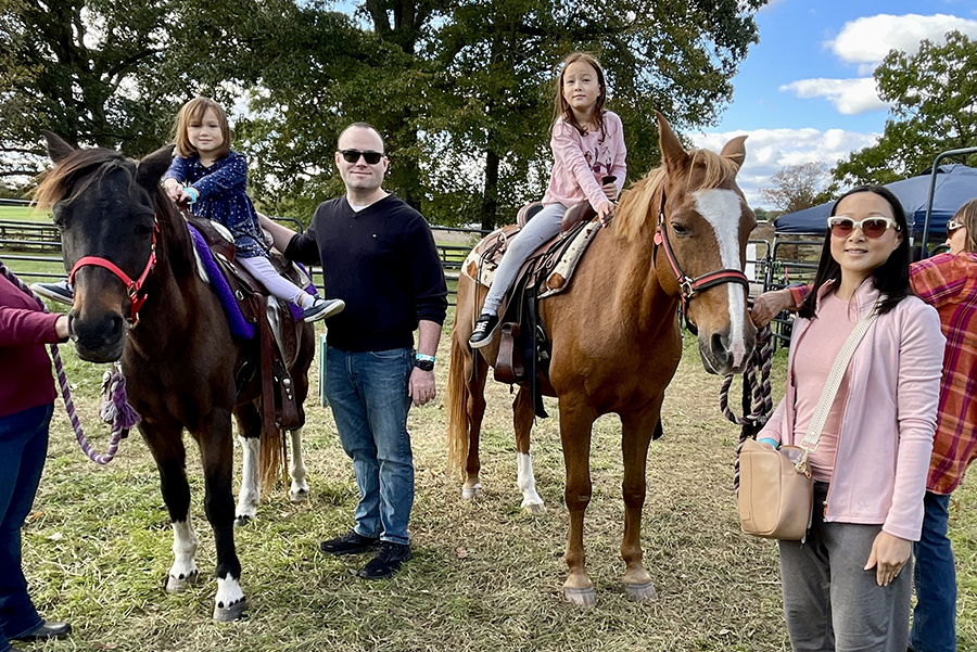 Chaplain Charles with family