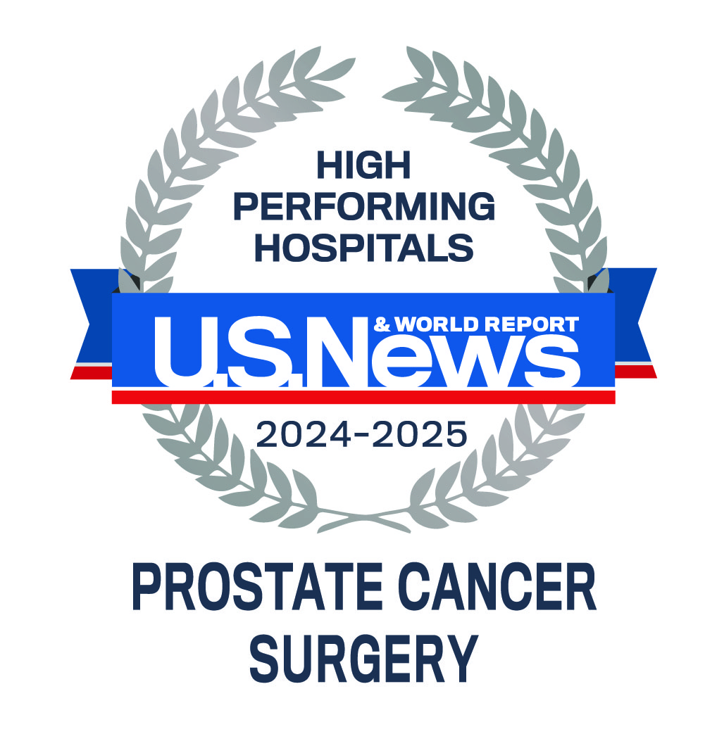 Prostate Cancer Surgery USNWR High Performing badge